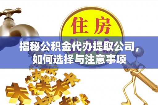 三湾揭秘公积金代办提取公司，如何选择与注意事项